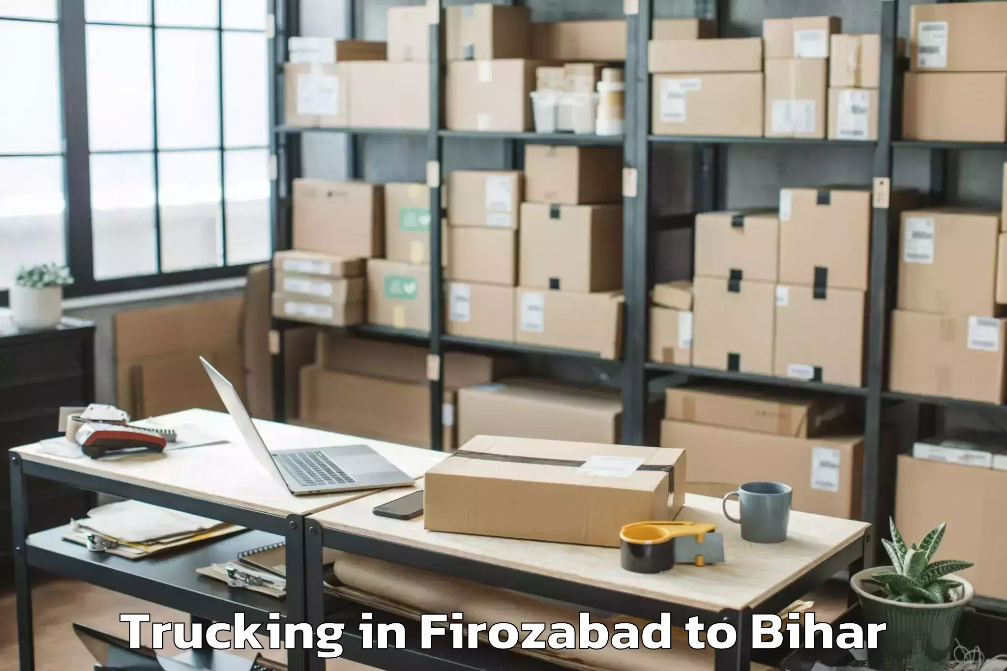 Hassle-Free Firozabad to Chakia Pipra Trucking